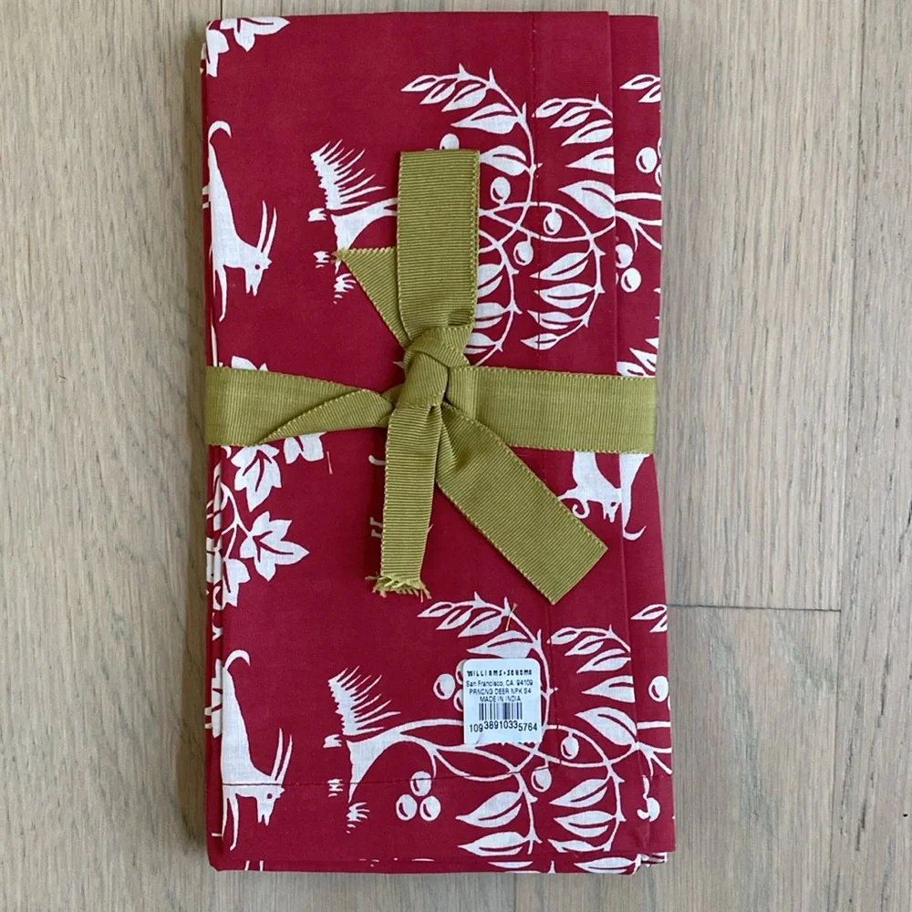 Prancing Deer Napkins - Williams Sonoma